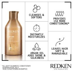 Redken All Soft Shampoo 300ml -Skincare Store 10302812 1514856456553453