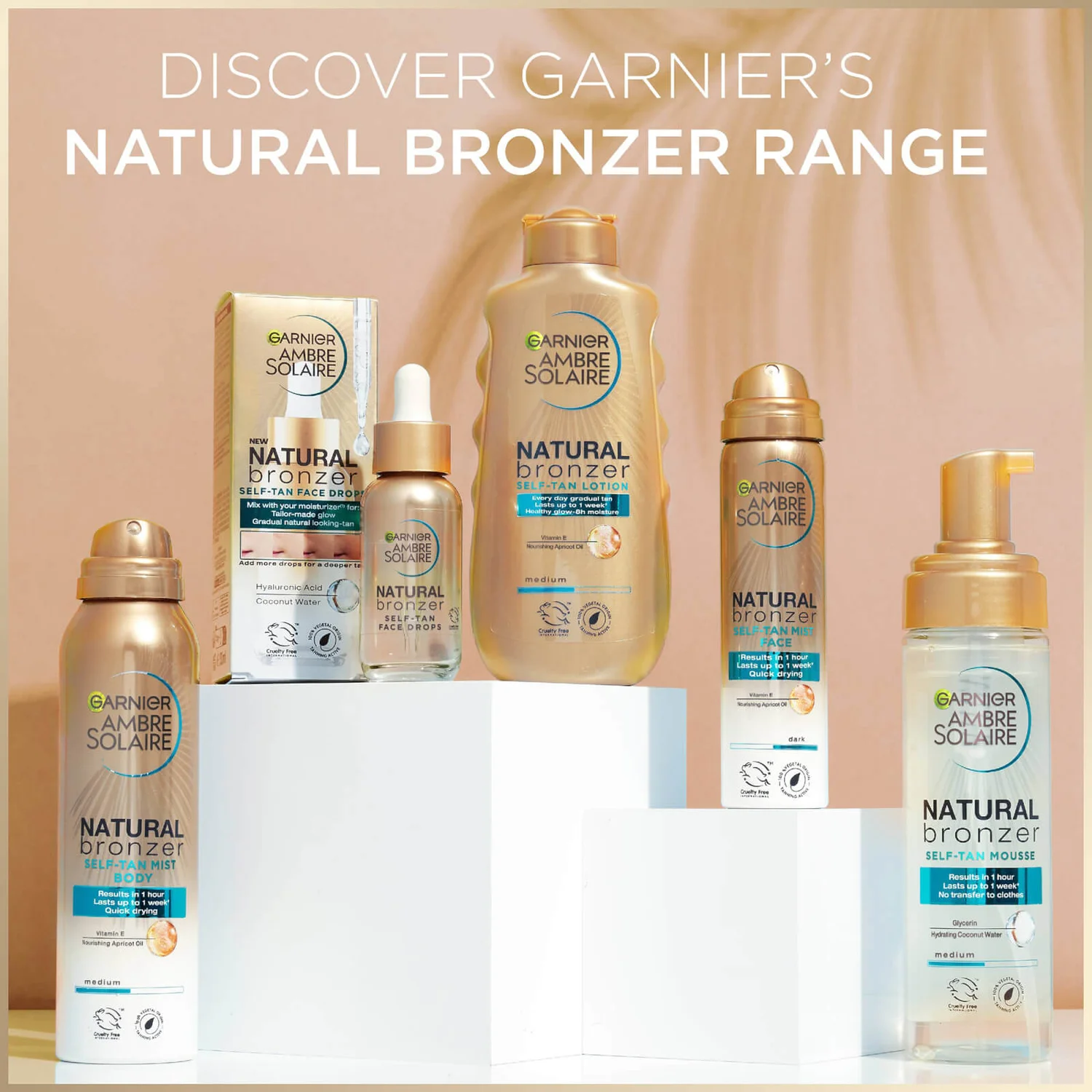 Garnier Ambre Solaire Natural Bronzer Quick Drying Self Tan Body Mist Dark 150ml 5 Garnier Ambre Solaire Natural Bronzer Quick Drying Self Tan Body Mist Dark 150ml - Image 5