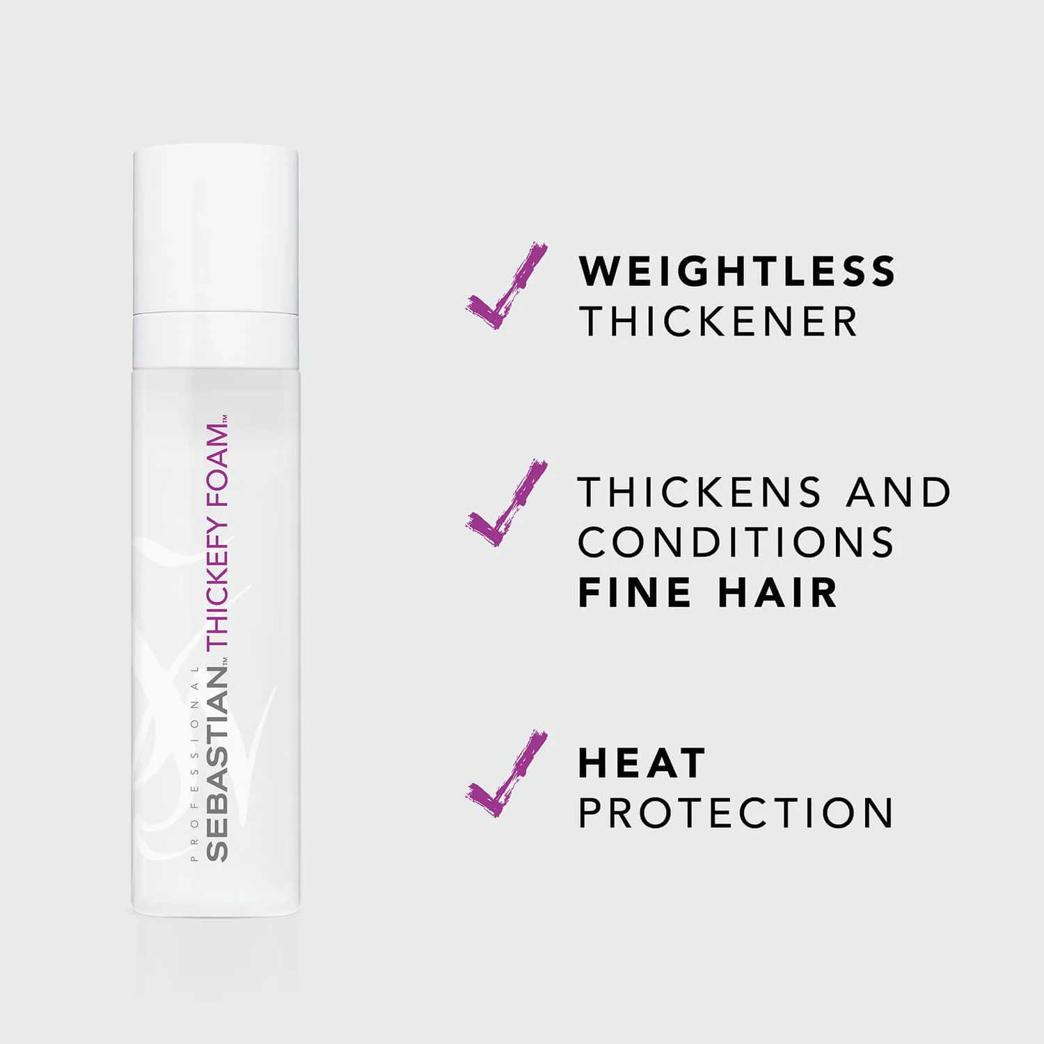 Sebastian Professional Thickefy Foam For Fine Hair 200ml 2 Sebastian Professional Thickefy Foam For Fine Hair 200ml - Image 2