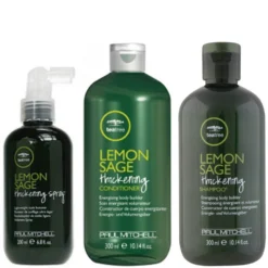 Paul Mitchell Tea Tree Lemon Sage Shampoo, Conditioner And Thickening Spray Trio