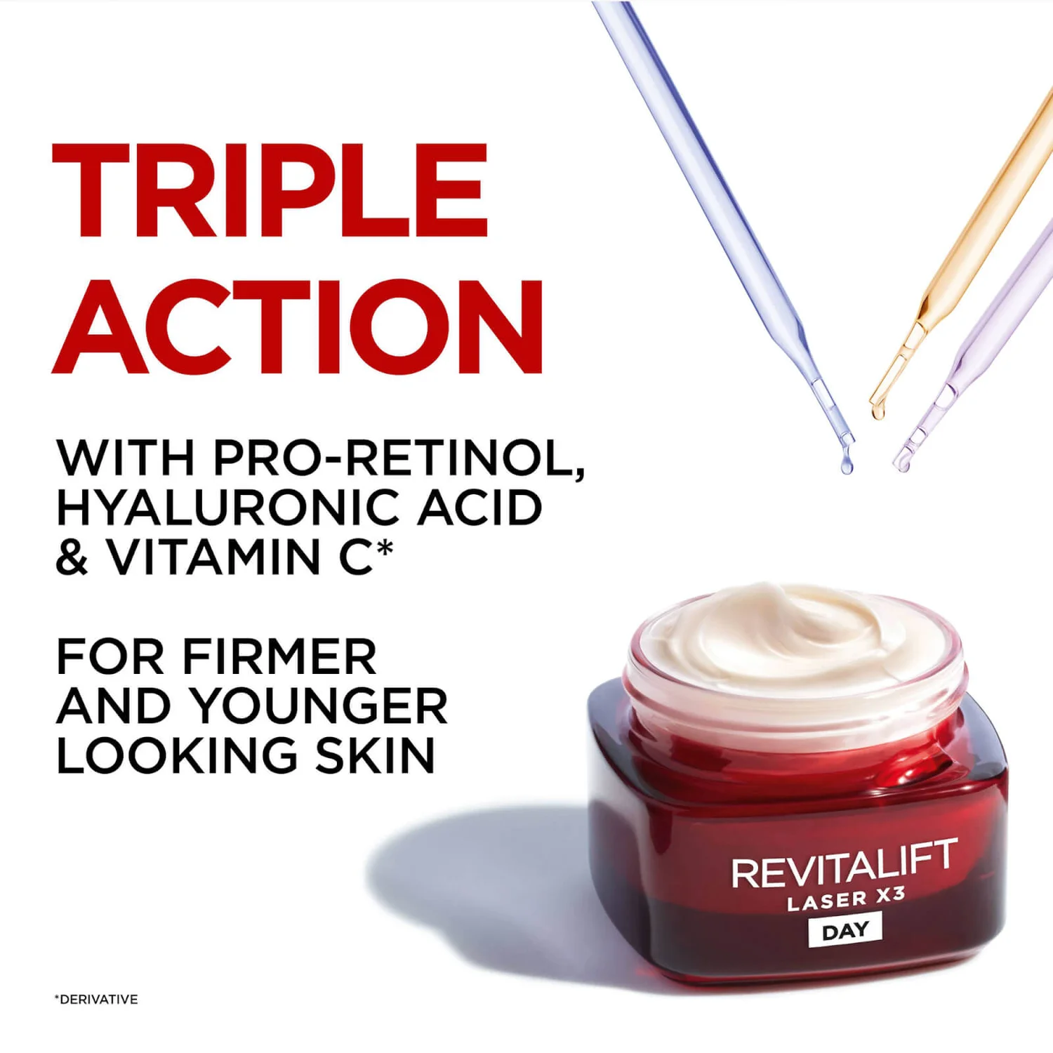 L’Oréal Paris L'Oréal Paris Dermo Expertise Revitalift Laser Renew Advanced Anti-Aging Moisturiser - Triple Action (50ml) 4 L’Oréal Paris L'Oréal Paris Dermo Expertise Revitalift Laser Renew Advanced Anti-Aging Moisturiser - Triple Action (50ml) - Image 4