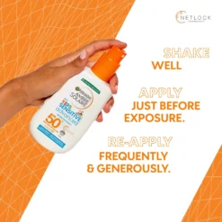 Garnier Ambre Solaire Kids Sensitive Sun Cream Spray SPF 50+ 200ml 11 Garnier Ambre Solaire Kids Sensitive Sun Cream Spray SPF 50+ 200ml -Skincare Store 10787619 2065080449393264