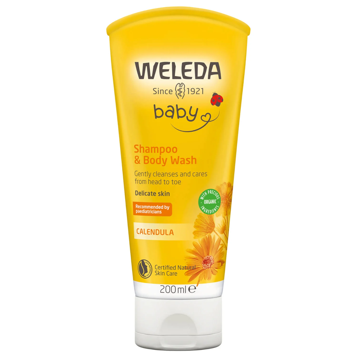 Weleda Calendula Shampoo & Body Wash 200ml 1 Weleda Calendula Shampoo & Body Wash 200ml