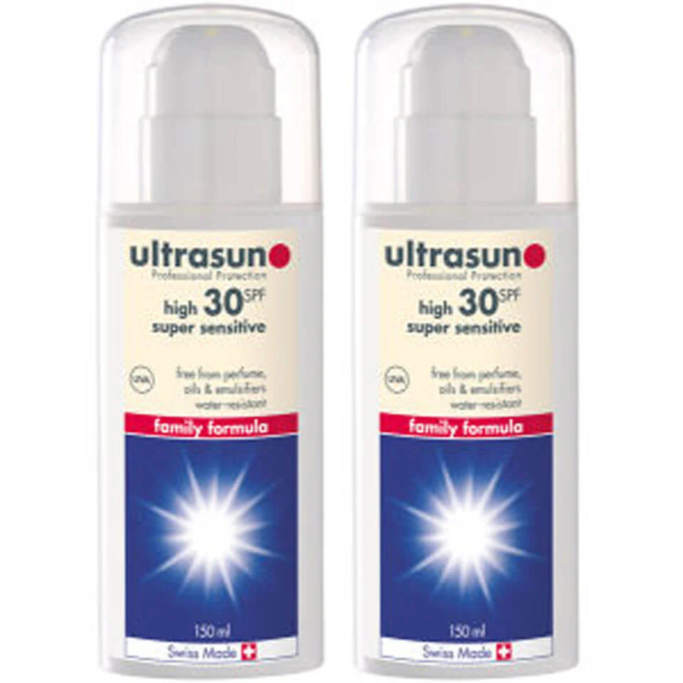 Ultrasun Family SPF 30 - Super Sensitive Duo (2 X 150ml) 2 Ultrasun Family SPF 30 - Super Sensitive Duo (2 X 150ml) - Image 2