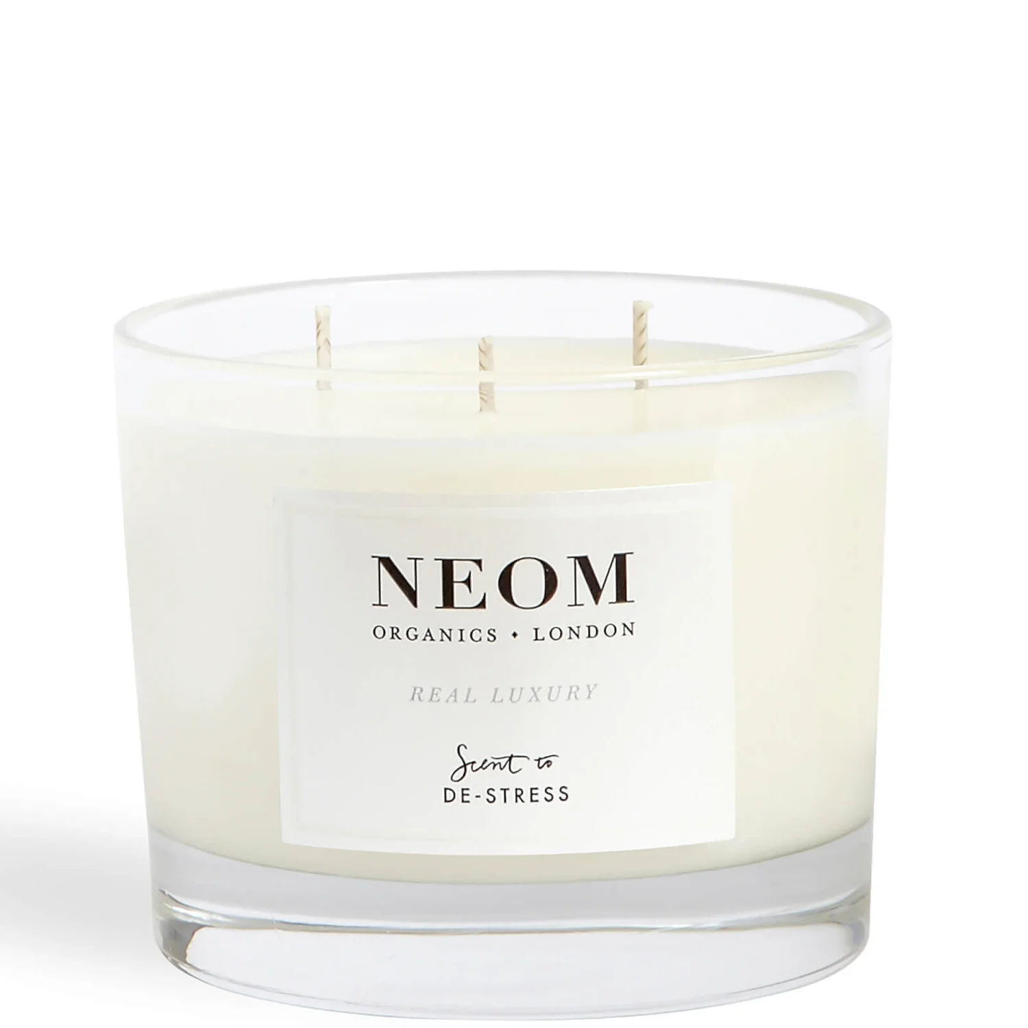 NEOM Real Luxury De-Stress Scented 3 Wick Candle 2 NEOM Real Luxury De-Stress Scented 3 Wick Candle - Image 2
