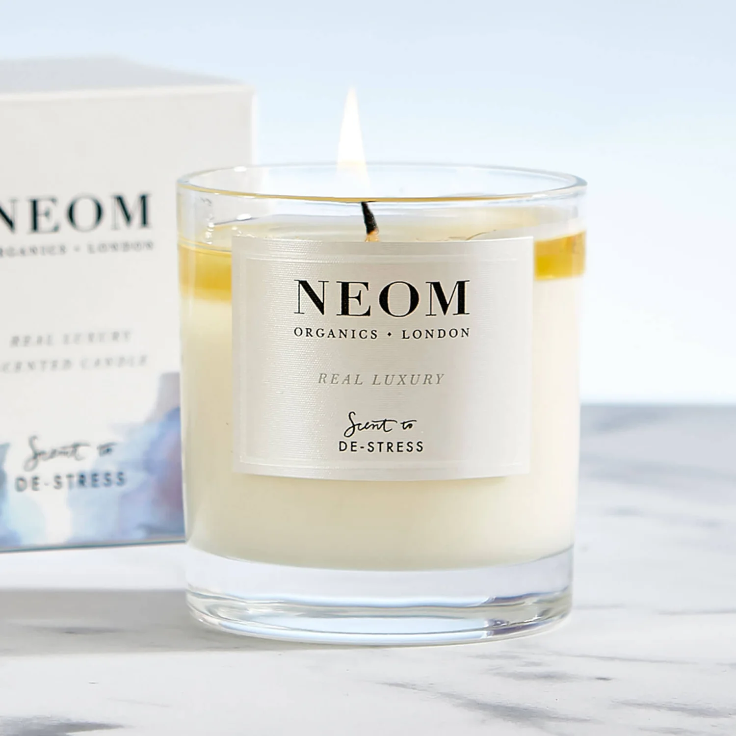 NEOM Real Luxury De-Stress Scented 1 Wick Candle 6 NEOM Real Luxury De-Stress Scented 1 Wick Candle - Image 6