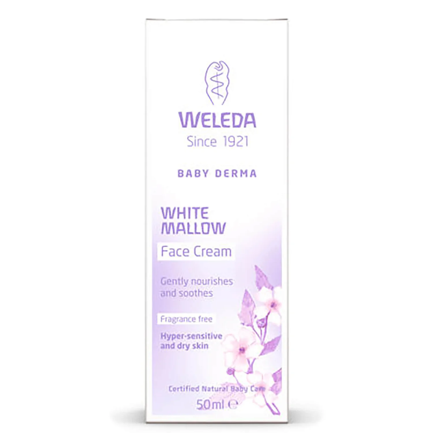 Weleda Baby Derma White Mallow Face Cream 50ml 1 Weleda Baby Derma White Mallow Face Cream 50ml