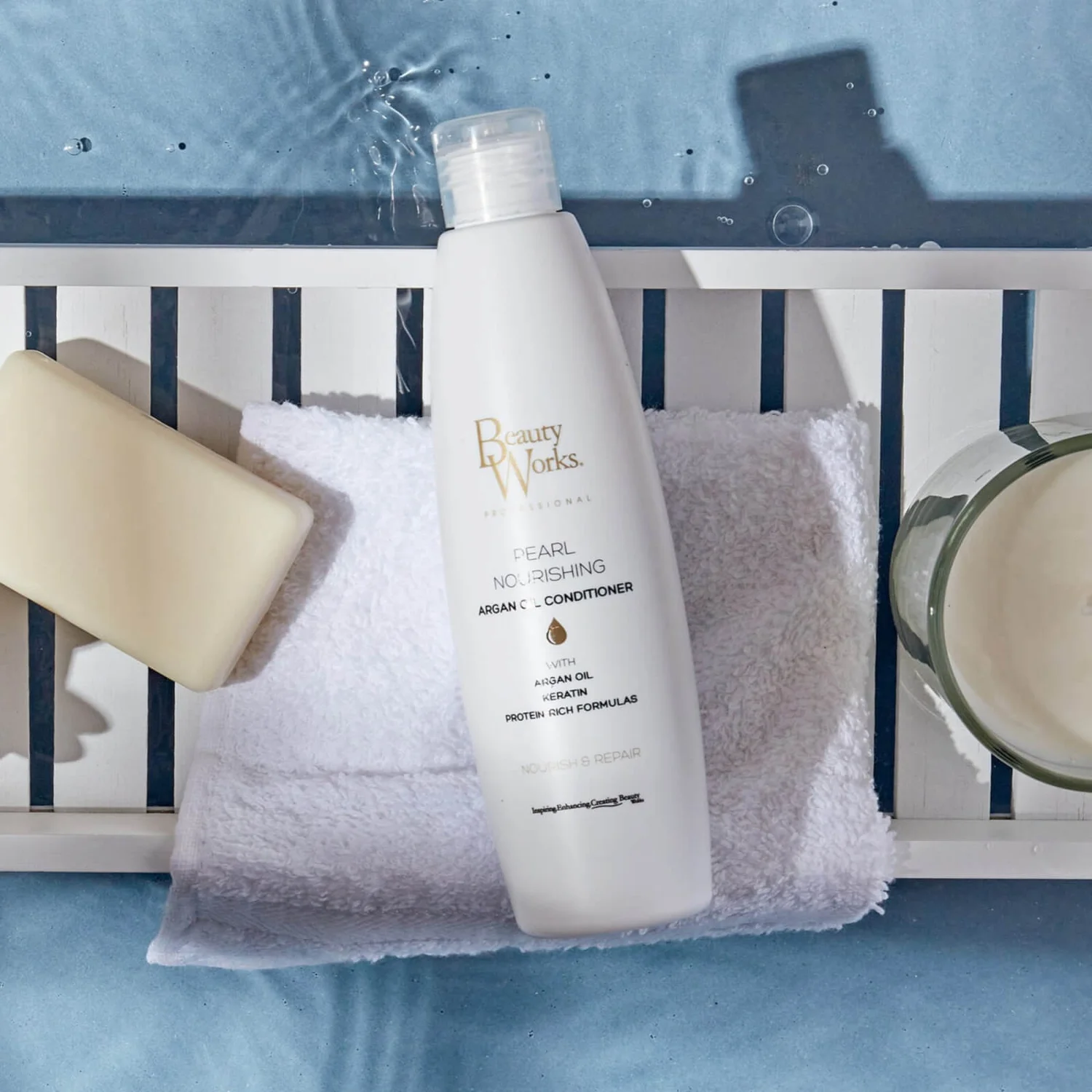 Beauty Works Pearl Nourishing Argan Oil Conditioner 250ml 3 Beauty Works Pearl Nourishing Argan Oil Conditioner 250ml - Image 3