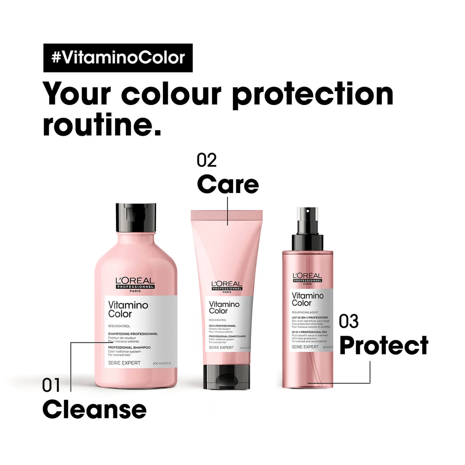 L'Oréal Professionnel Serie Expert Vitamino Colour Conditioner (200ml) 5 L'Oréal Professionnel Serie Expert Vitamino Colour Conditioner (200ml) - Image 5