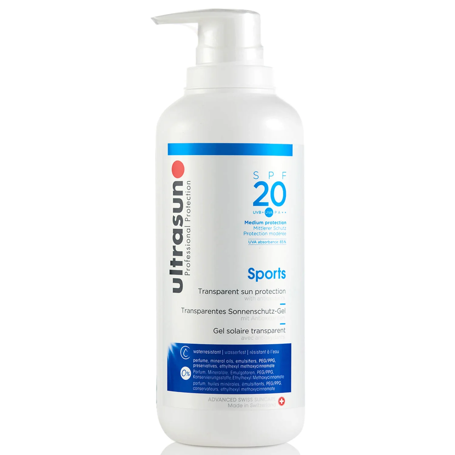 Ultrasun 20 SPF Sports Gel (400ml) 1 Ultrasun 20 SPF Sports Gel (400ml)
