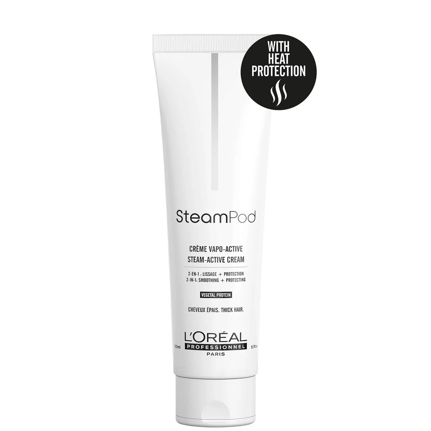L’Oreal Professionnel Steampod Smoothing Cream For Thick Hair 150ml 2 L’Oreal Professionnel Steampod Smoothing Cream For Thick Hair 150ml - Image 2