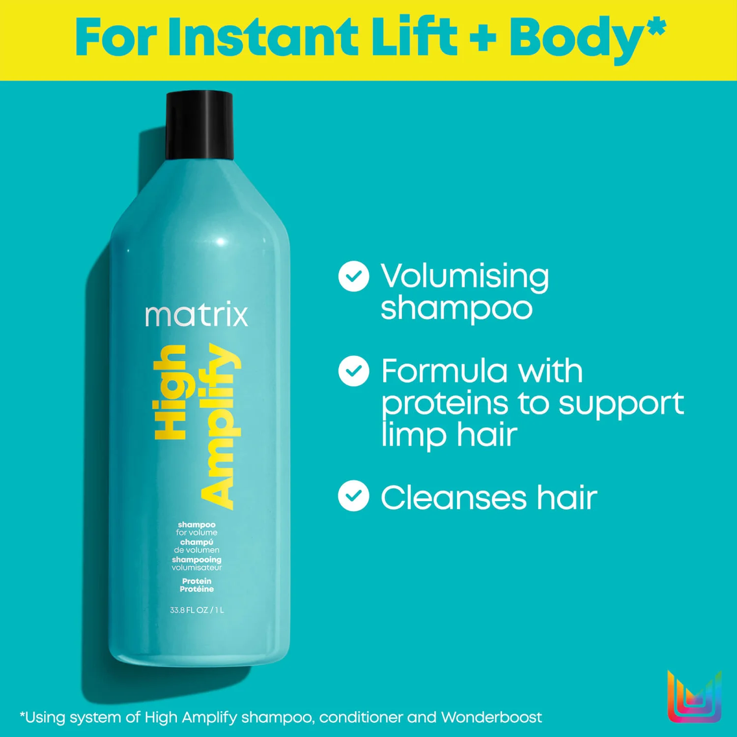 Matrix Total Results Volumising High Amplify Shampoo For Fine And Flat Hair 1000ml 4 Matrix Total Results Volumising High Amplify Shampoo For Fine And Flat Hair 1000ml - Image 4