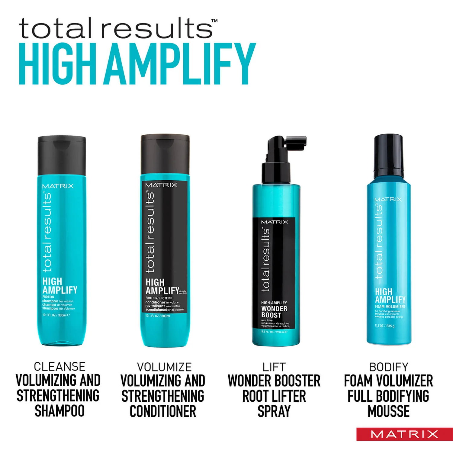 Matrix Total Results Volumising High Amplify Conditioner For Fine And Flat Hair 300ml 7 Matrix Total Results Volumising High Amplify Conditioner For Fine And Flat Hair 300ml - Image 7