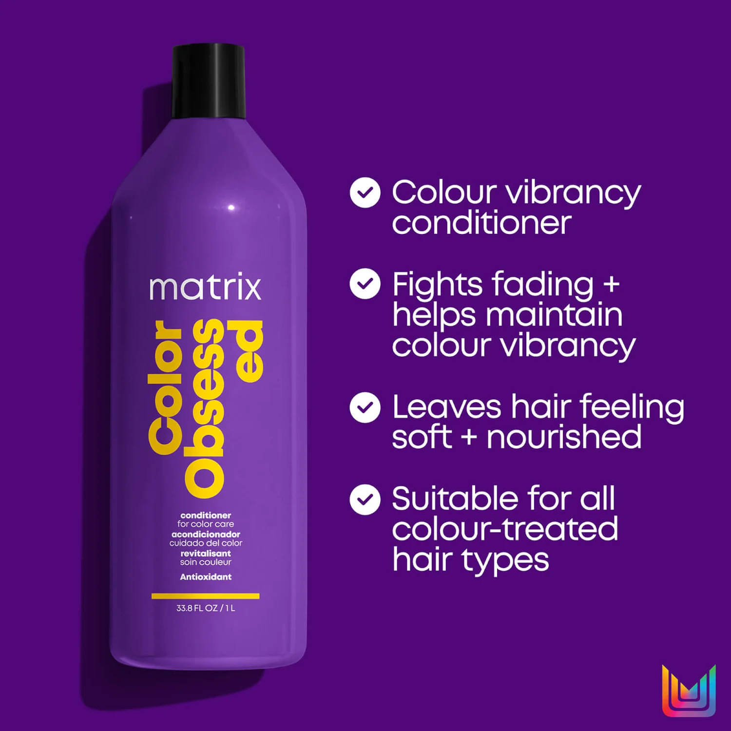 Matrix Total Results Color Obsessed Conditioner For Coloured Hair Protection 1000ml 4 Matrix Total Results Color Obsessed Conditioner For Coloured Hair Protection 1000ml - Image 4