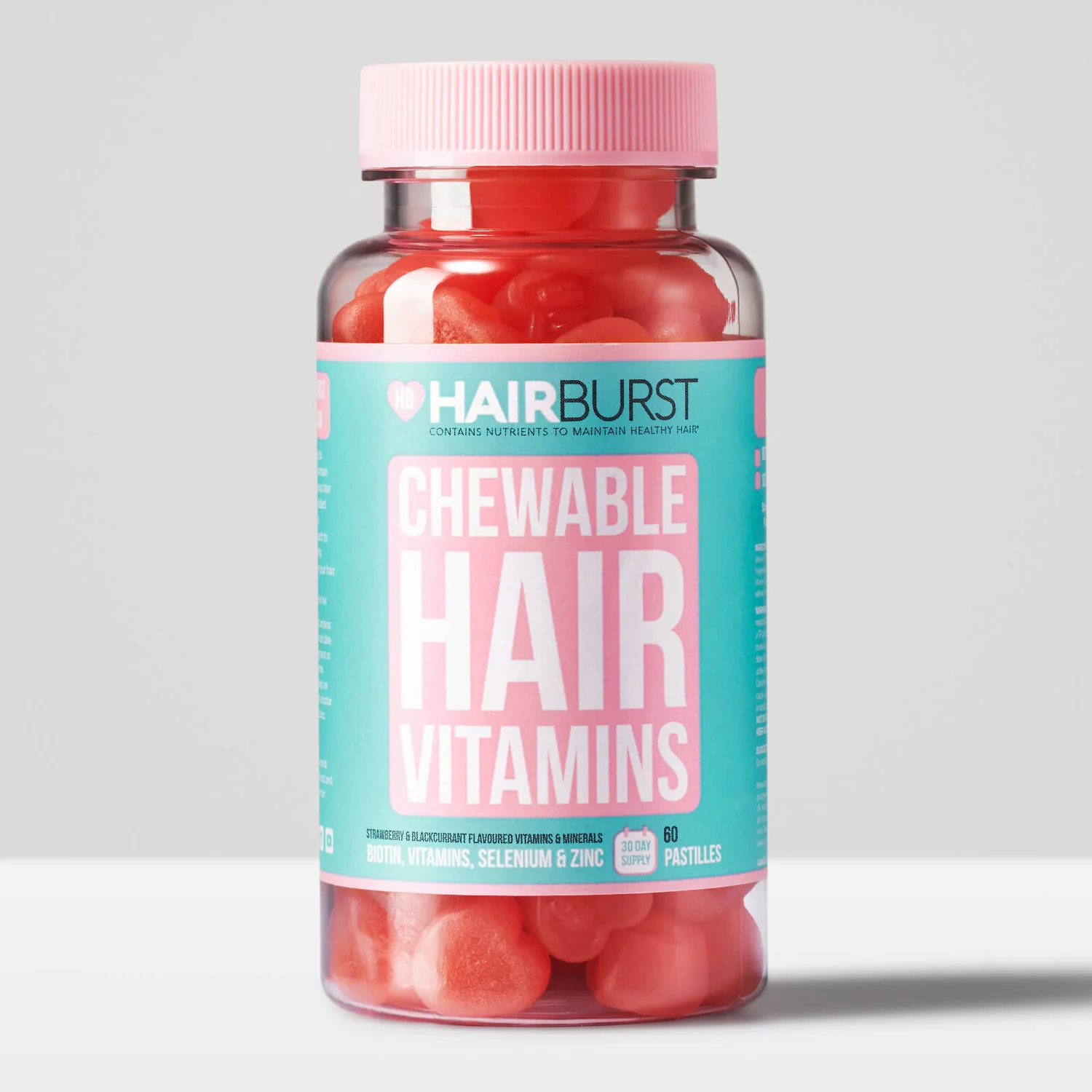 Hairburst Strawberry Chewable Vitamin - 60 Capsules 1 Hairburst Strawberry Chewable Vitamin - 60 Capsules
