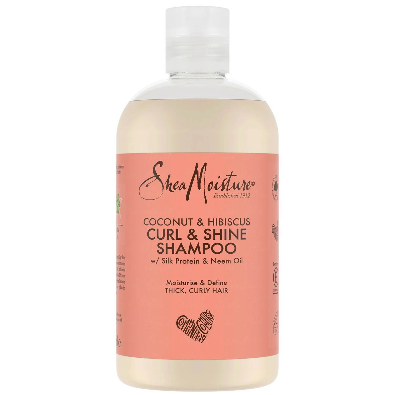 Shea Moisture Coconut & Hibiscus Curl & Shine Shampoo 379ml 1 Shea Moisture Coconut & Hibiscus Curl & Shine Shampoo 379ml