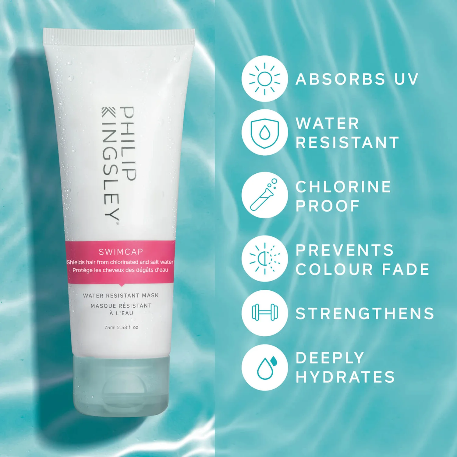 Philip Kingsley Swimcap Water Resistant Mask 75ml 3 Philip Kingsley Swimcap Water Resistant Mask 75ml - Image 3