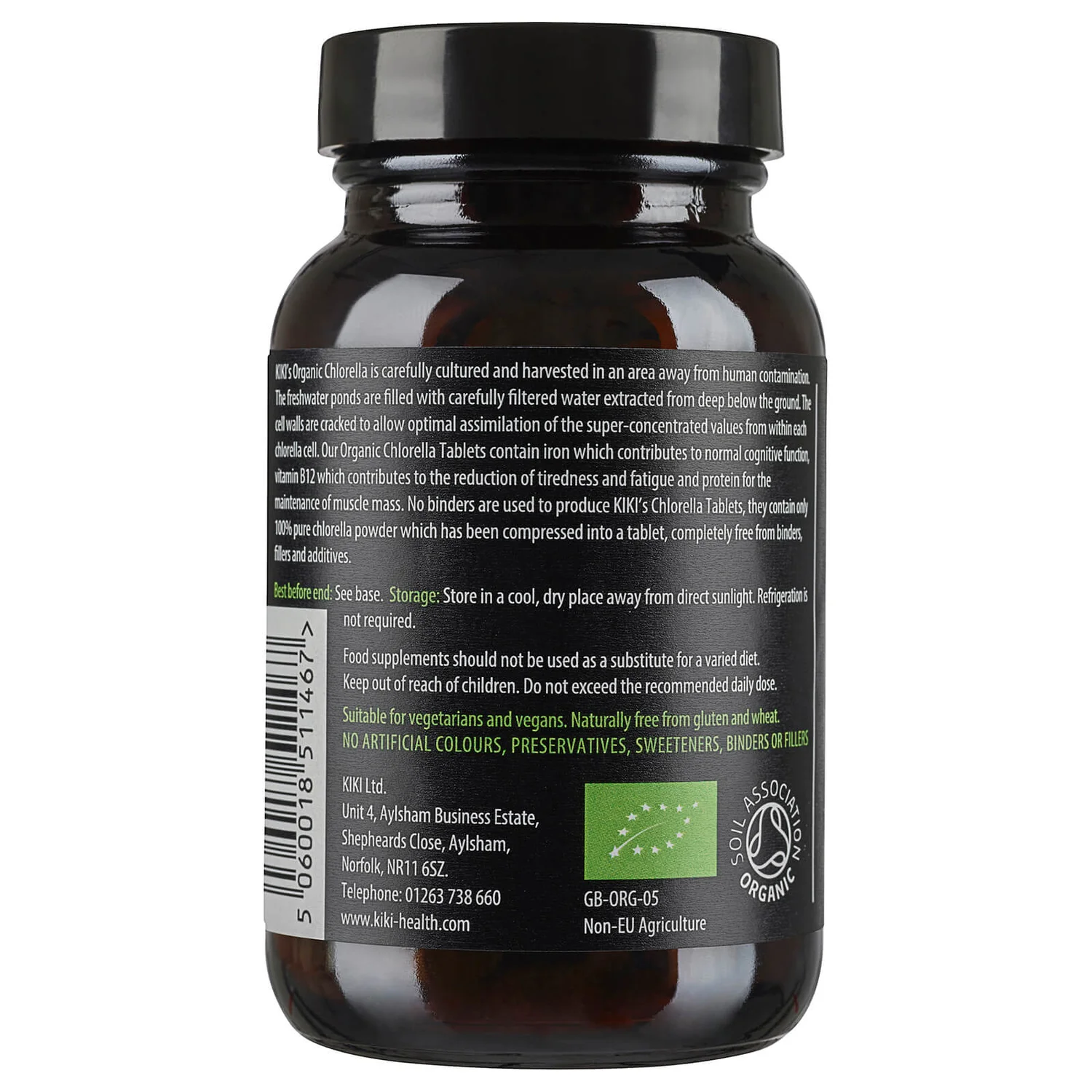 KIKI Health Organic Chlorella Tablets (200 Tablets) 2 KIKI Health Organic Chlorella Tablets (200 Tablets) - Image 2