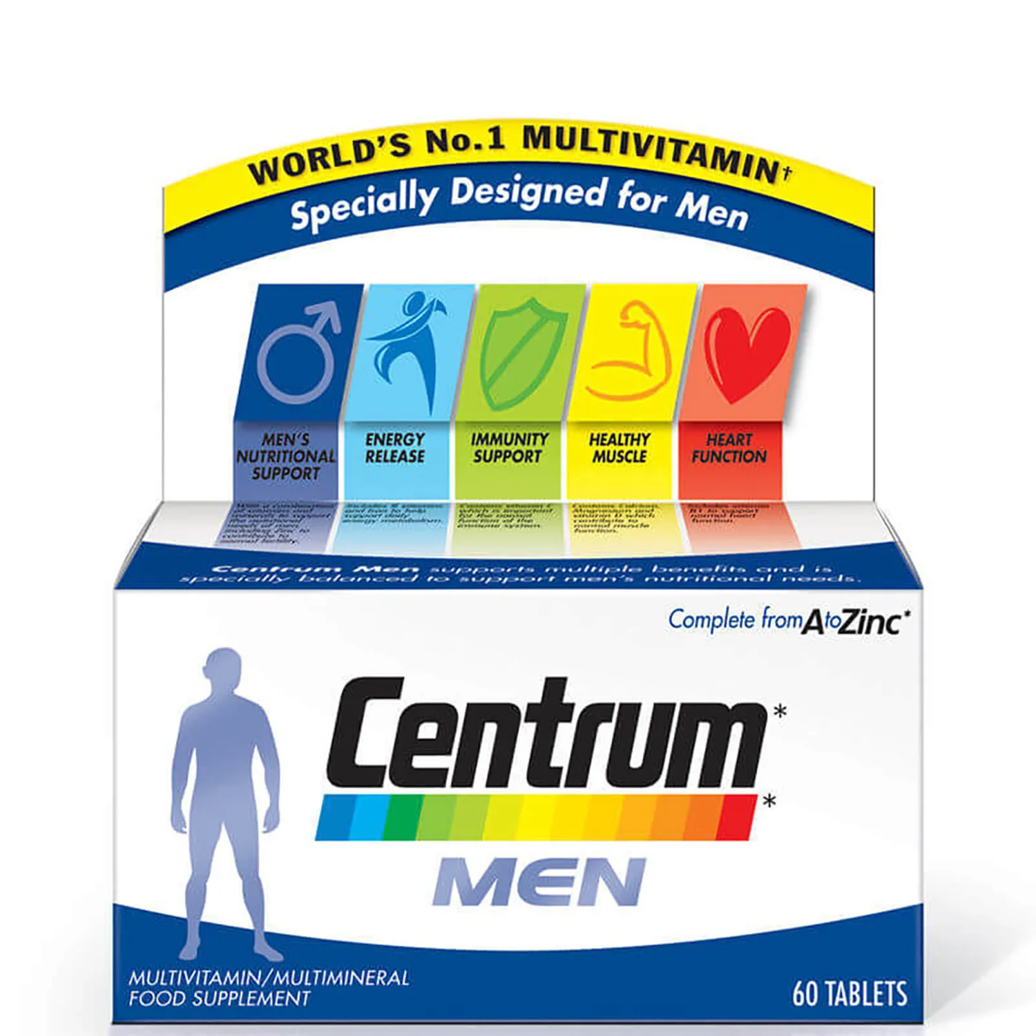 Centrum Men Multivitamin Tablets - (60 Tablets) 1 Centrum Men Multivitamin Tablets - (60 Tablets)