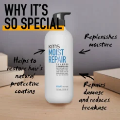 KMS Moist Repair Shampoo 300ml -Skincare Store 11431685 1934933790337060