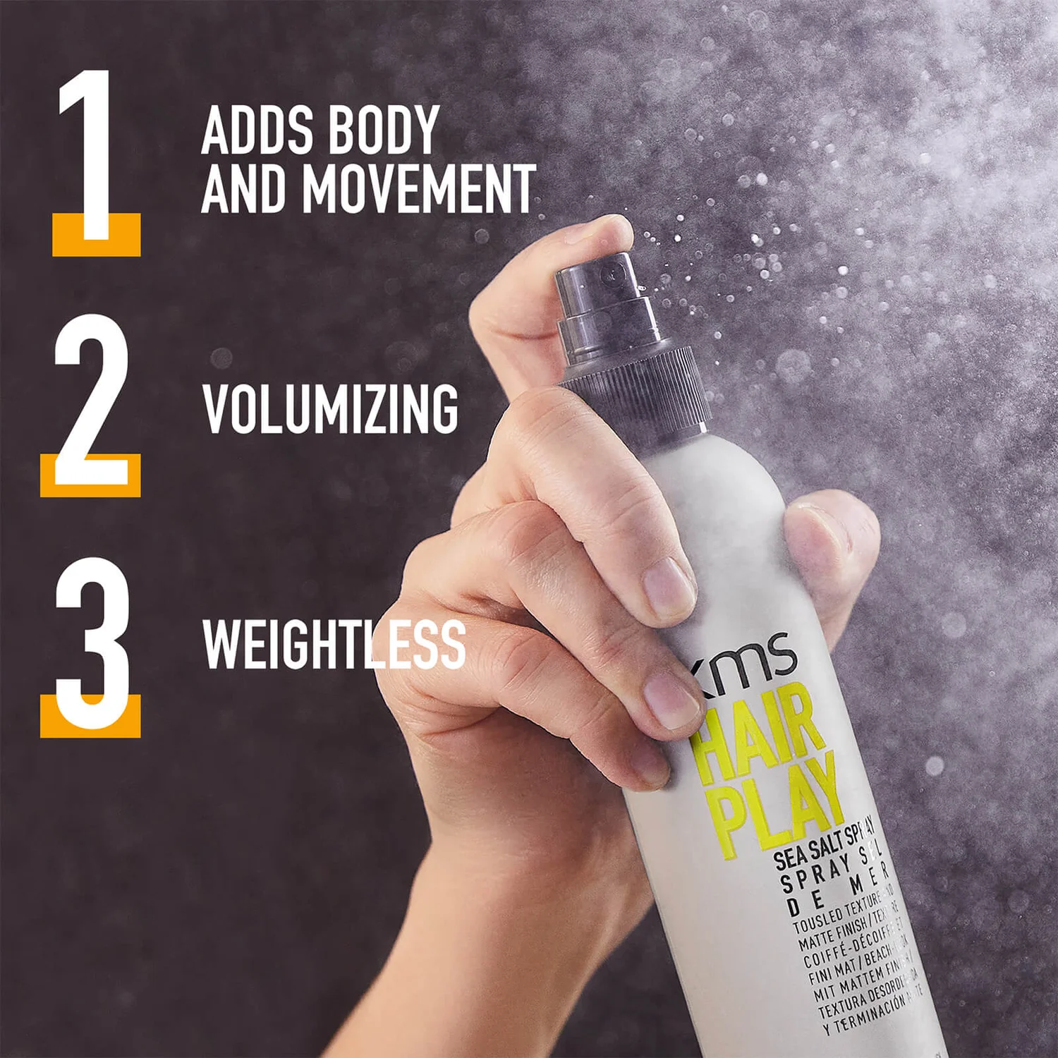 KMS Hairplay Sea Salt Spray 200ml 4 KMS Hairplay Sea Salt Spray 200ml - Image 4