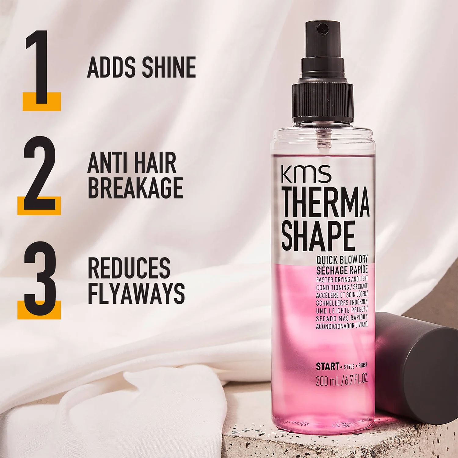 KMS ThermaShape Quick Blow Dry 200ml 4 KMS ThermaShape Quick Blow Dry 200ml - Image 4