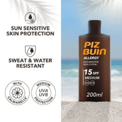 Piz Buin Allergy Sun Sensitive Skin Lotion - Medium SPF15 200ml 7 Piz Buin Allergy Sun Sensitive Skin Lotion - Medium SPF15 200ml -Skincare Store 11433796 1865067735379890