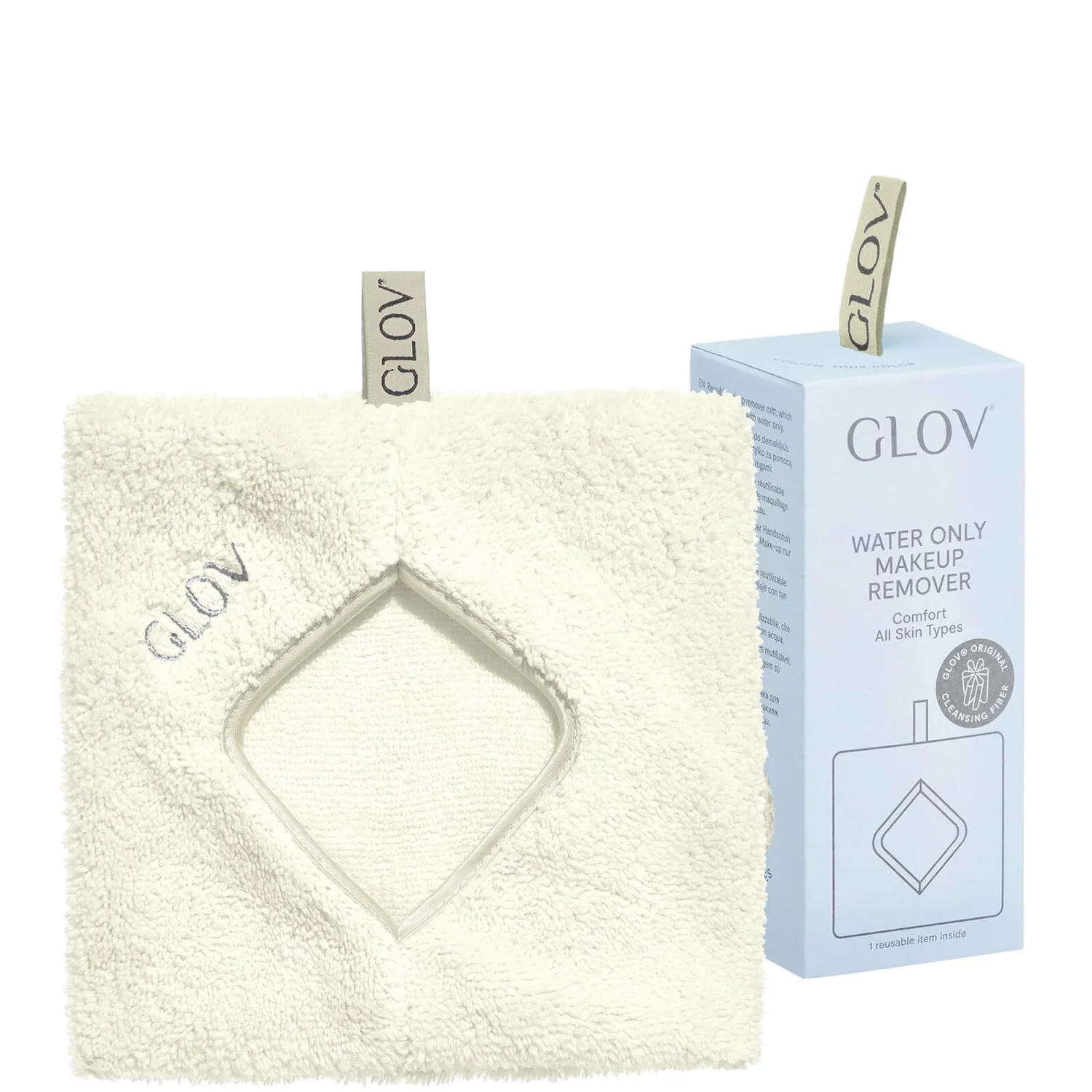 GLOV® Water-Only Deep Pore Cleansing Towel - Ivory 1 GLOV® Water-Only Deep Pore Cleansing Towel - Ivory