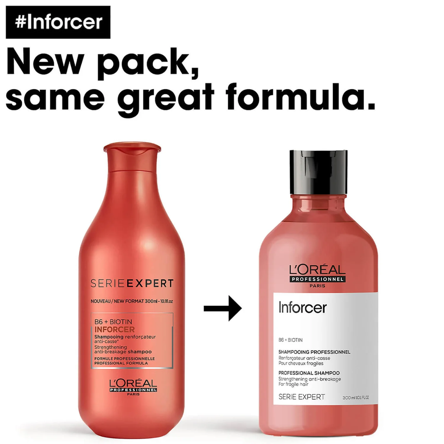 L'Oréal Professionnel Serie Expert Inforcer Shampoo 300ml 2 L'Oréal Professionnel Serie Expert Inforcer Shampoo 300ml - Image 2