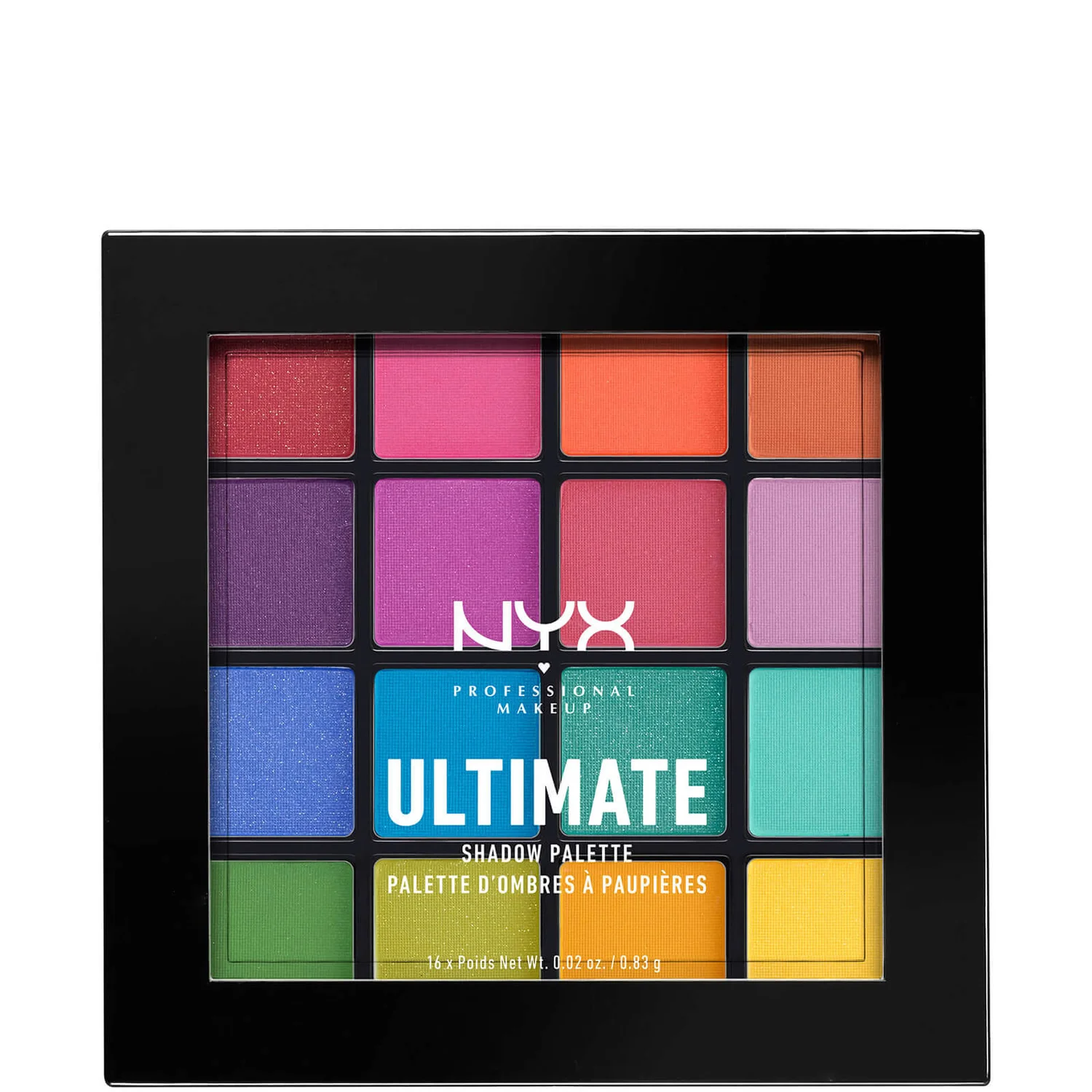 NYX Professional Makeup Ultimate Shadow Palette - Brights 1 NYX Professional Makeup Ultimate Shadow Palette - Brights