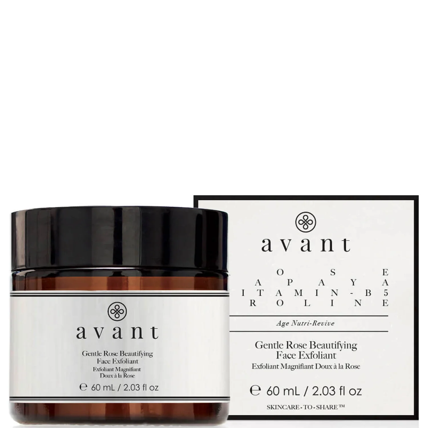 Avant Skincare Gentle Rose Beautifying Face Exfoliant 60ml 1 Avant Skincare Gentle Rose Beautifying Face Exfoliant 60ml