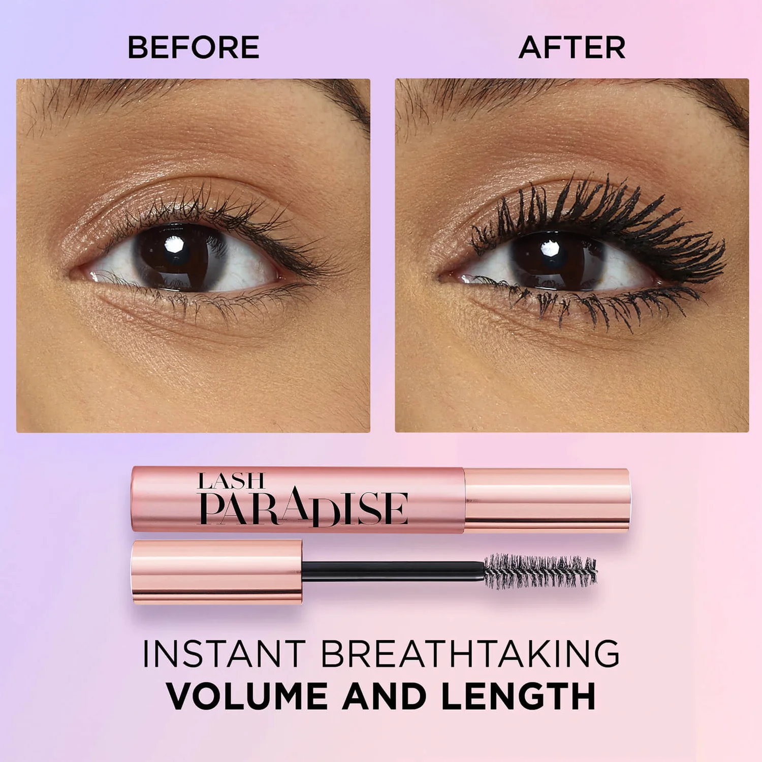 L’Oréal Paris L’Oréal Castor Oil-Enriched Paradise Volumising Mascara - Black 6.4ml 4 L’Oréal Paris L’Oréal Castor Oil-Enriched Paradise Volumising Mascara - Black 6.4ml - Image 4