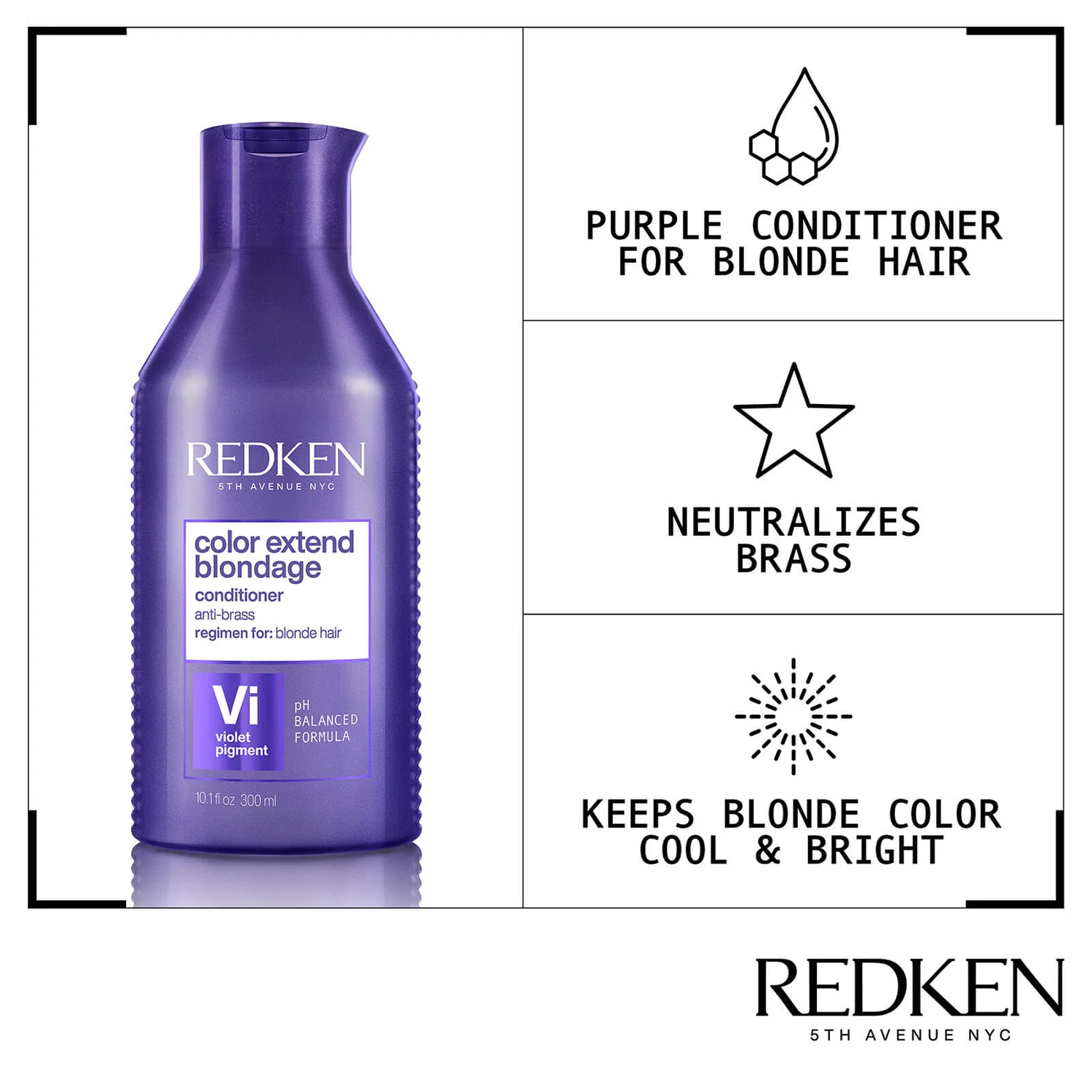 Redken Color Extend Blondage Conditioner 300ml 3 Redken Color Extend Blondage Conditioner 300ml - Image 3