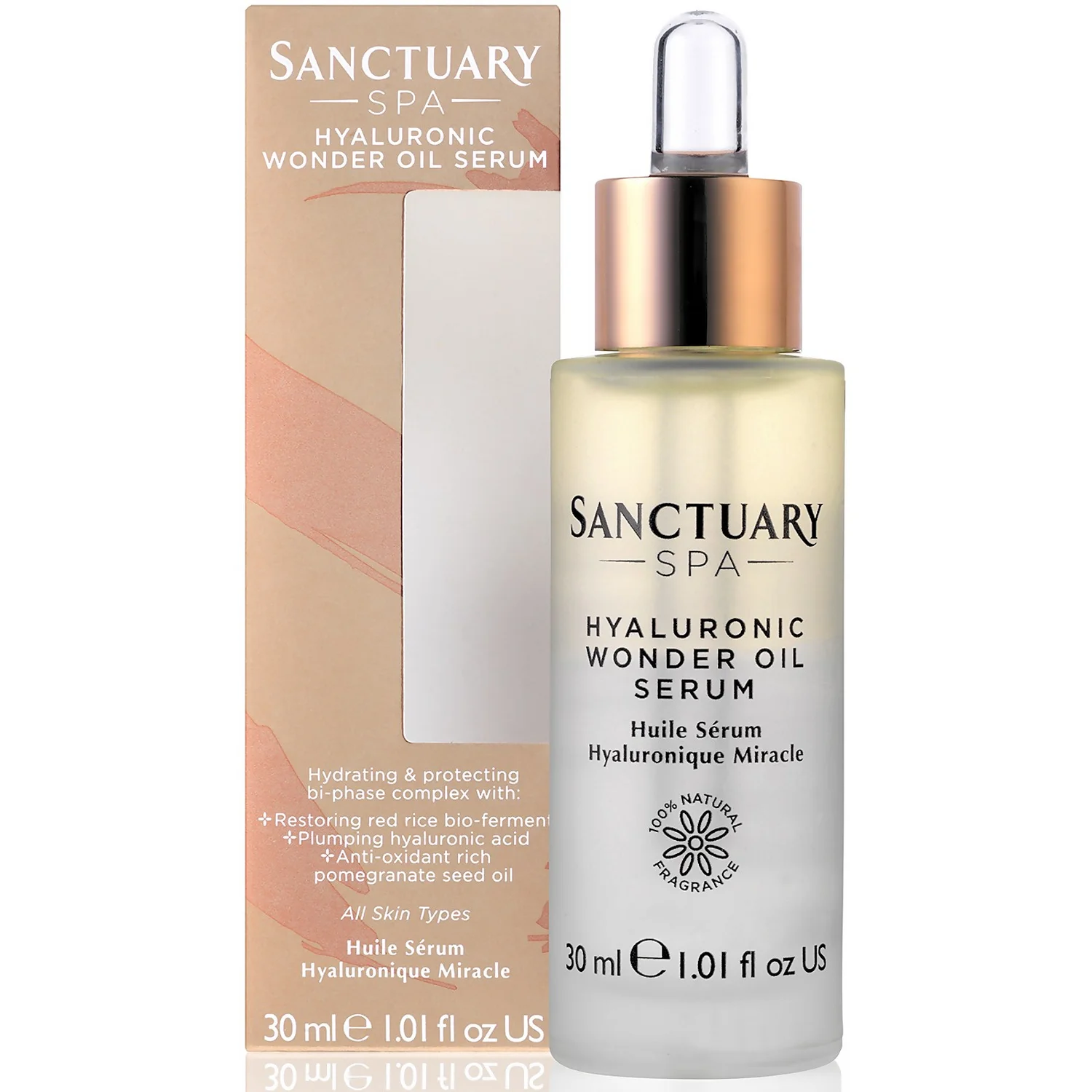 Sanctuary Spa Hyaluronic Wonder Oil Serum 30ml 2 Sanctuary Spa Hyaluronic Wonder Oil Serum 30ml - Image 2
