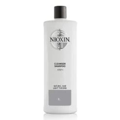 NIOXIN 3-Part System 1 Cleanser Shampoo For Natural Hair With Light Thinning 1000ml