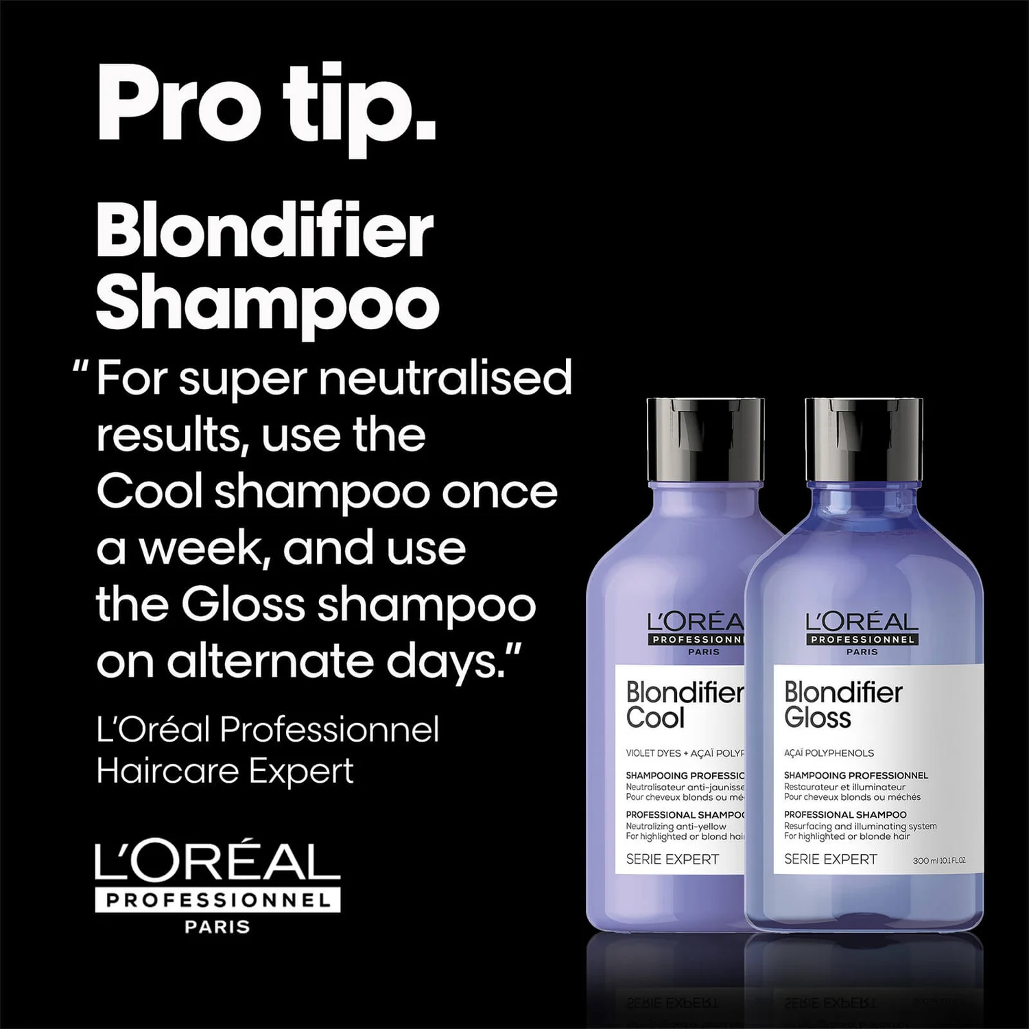 L'Oréal Professionnel Serie Expert Blondifier Gloss Shampoo 300ml 8 L'Oréal Professionnel Serie Expert Blondifier Gloss Shampoo 300ml - Image 8