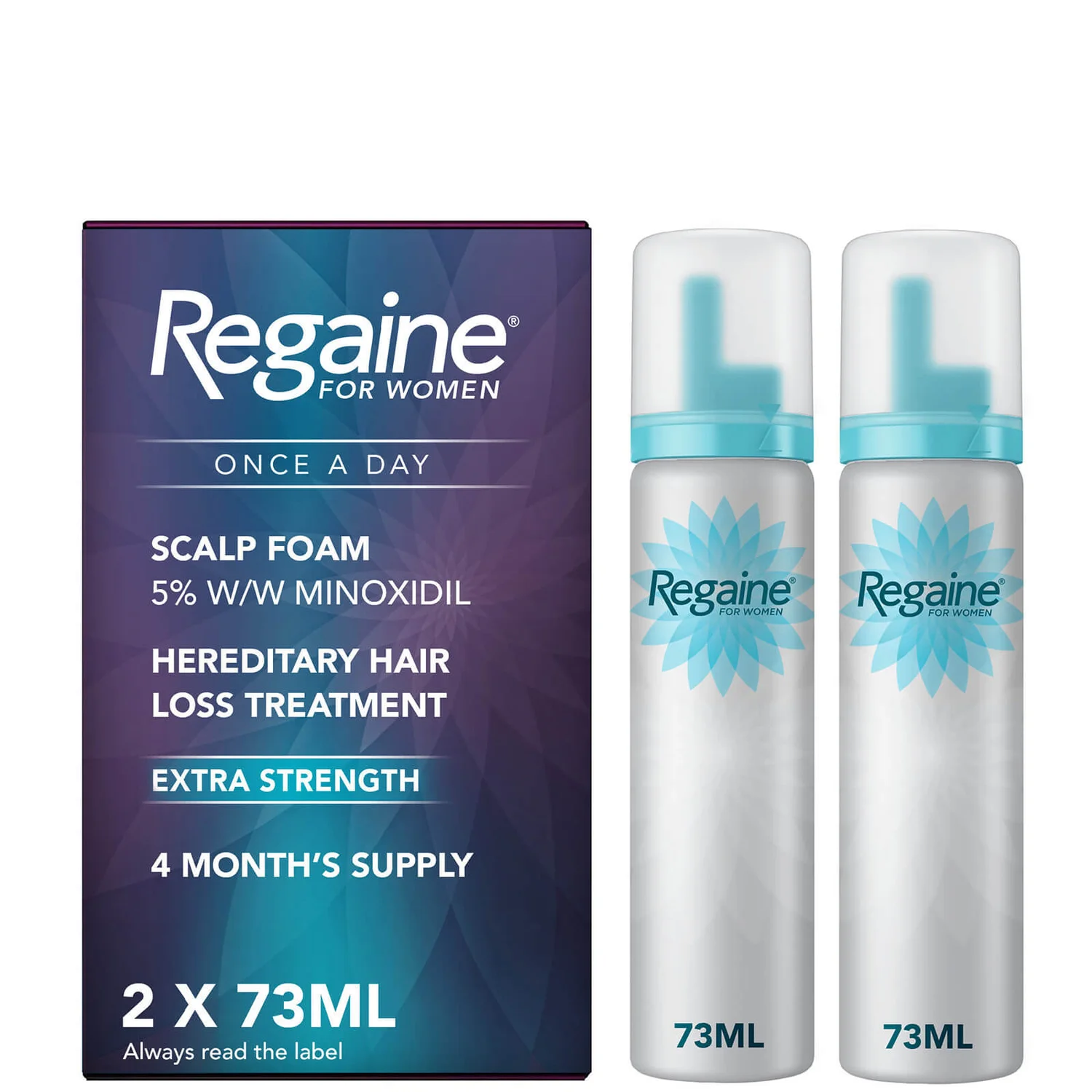 Regaine Women's Once A Day Hair Loss And Regrowth Scalp Foam Treatment With Minoxidil 2 X 73ml 1 Regaine Women's Once A Day Hair Loss And Regrowth Scalp Foam Treatment With Minoxidil 2 X 73ml