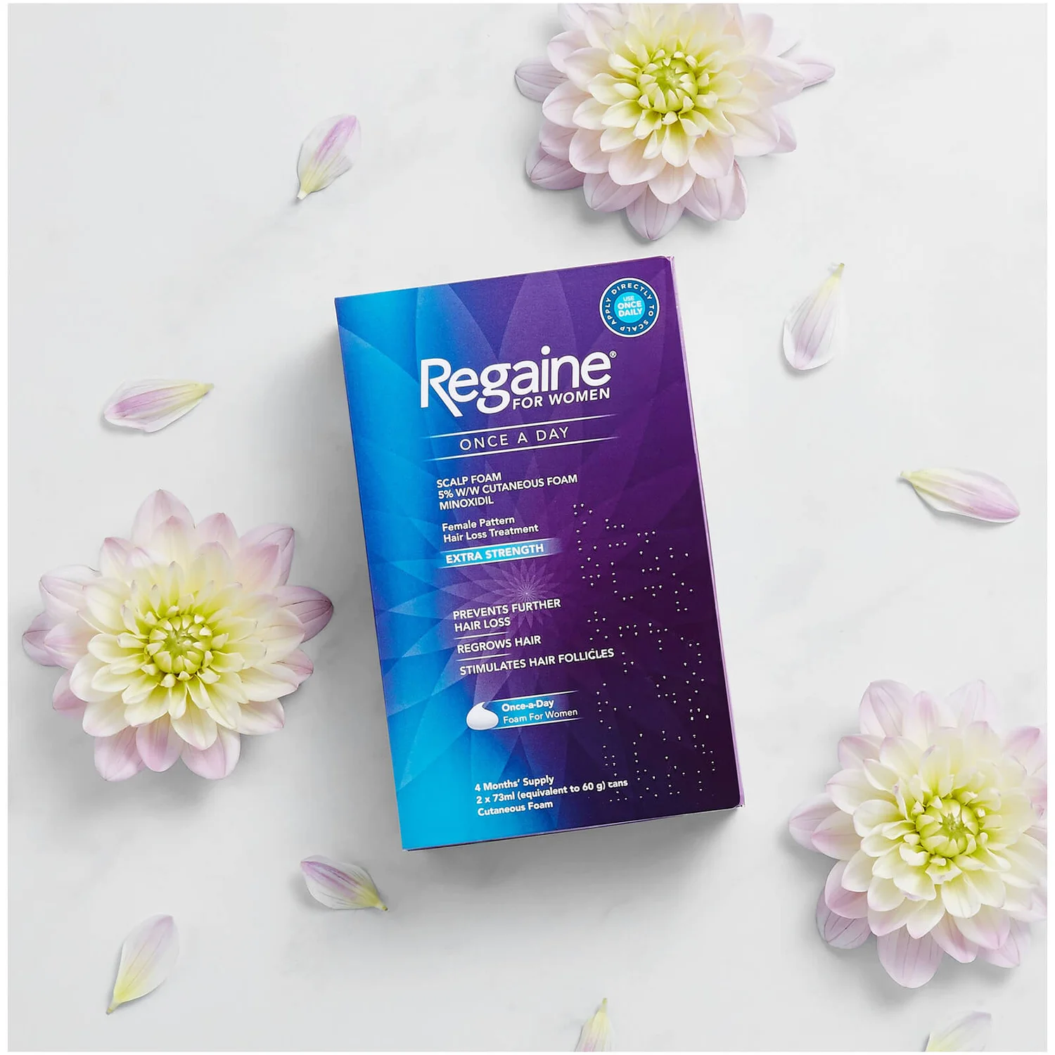 Regaine Women's Once A Day Hair Loss And Regrowth Scalp Foam Treatment With Minoxidil 2 X 73ml 2 Regaine Women's Once A Day Hair Loss And Regrowth Scalp Foam Treatment With Minoxidil 2 X 73ml - Image 2