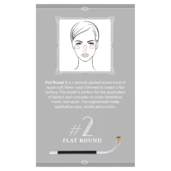 Brushworks X-LUXX #2 Flat Round Brush -Skincare Store 11920540 4474619313132519