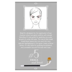 Brushworks X-LUXX #5 Medium Oval Brush -Skincare Store 11920542 1344688282790336