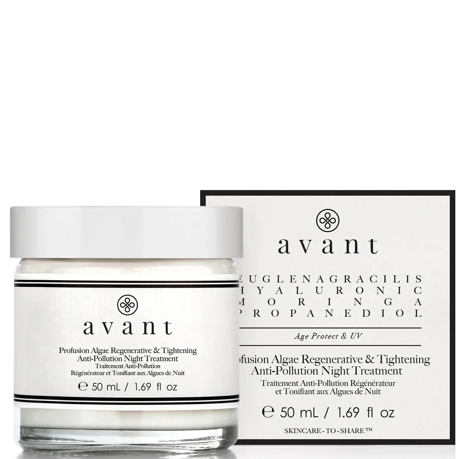 Avant Skincare Profusion Algae Regenerative And Tightening Anti-Pollution Night Treatment 50ml 1 Avant Skincare Profusion Algae Regenerative And Tightening Anti-Pollution Night Treatment 50ml