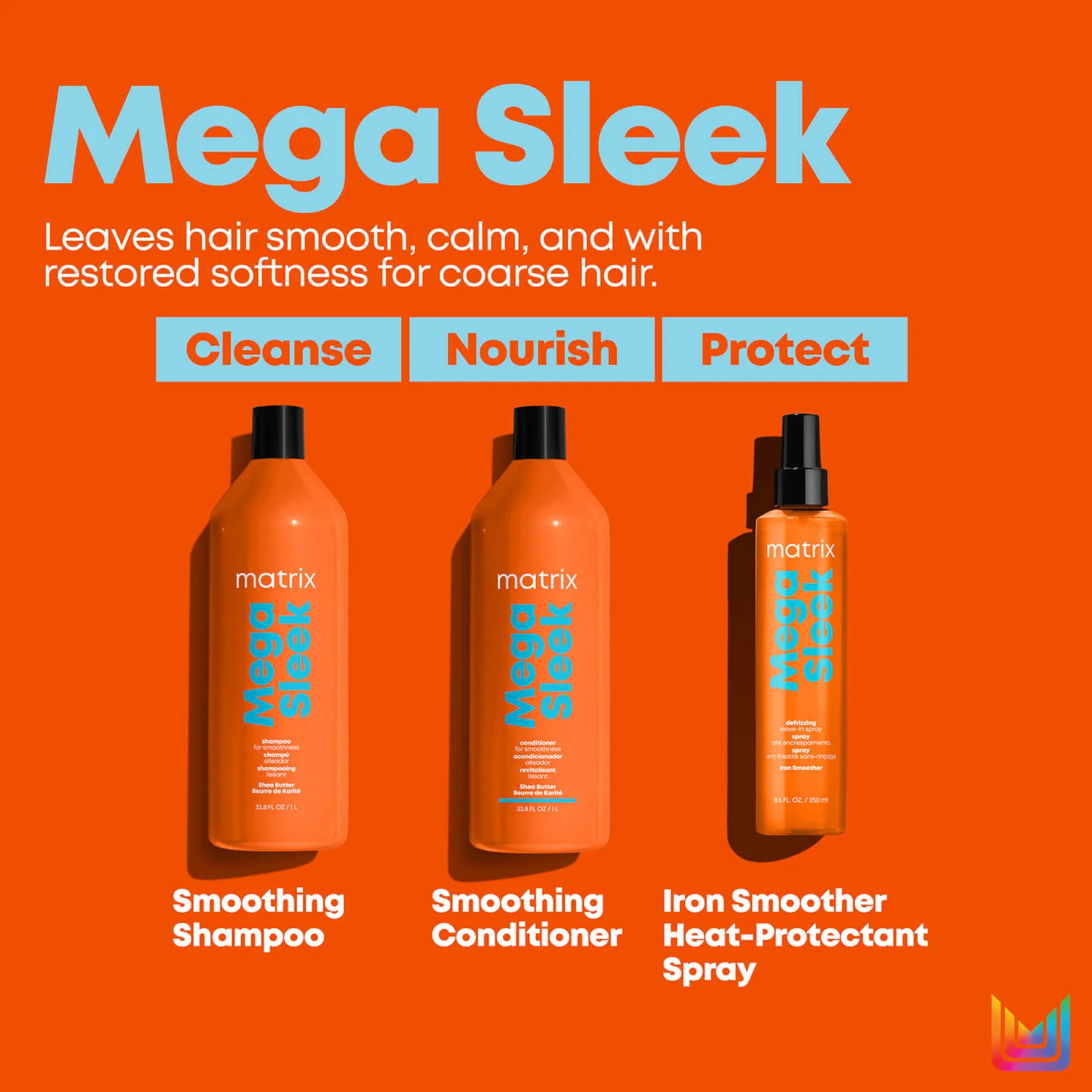 Matrix Total Results Mega Sleek Shea Butter Conditioner For Frizzy Hair 1000ml 6 Matrix Total Results Mega Sleek Shea Butter Conditioner For Frizzy Hair 1000ml - Image 6