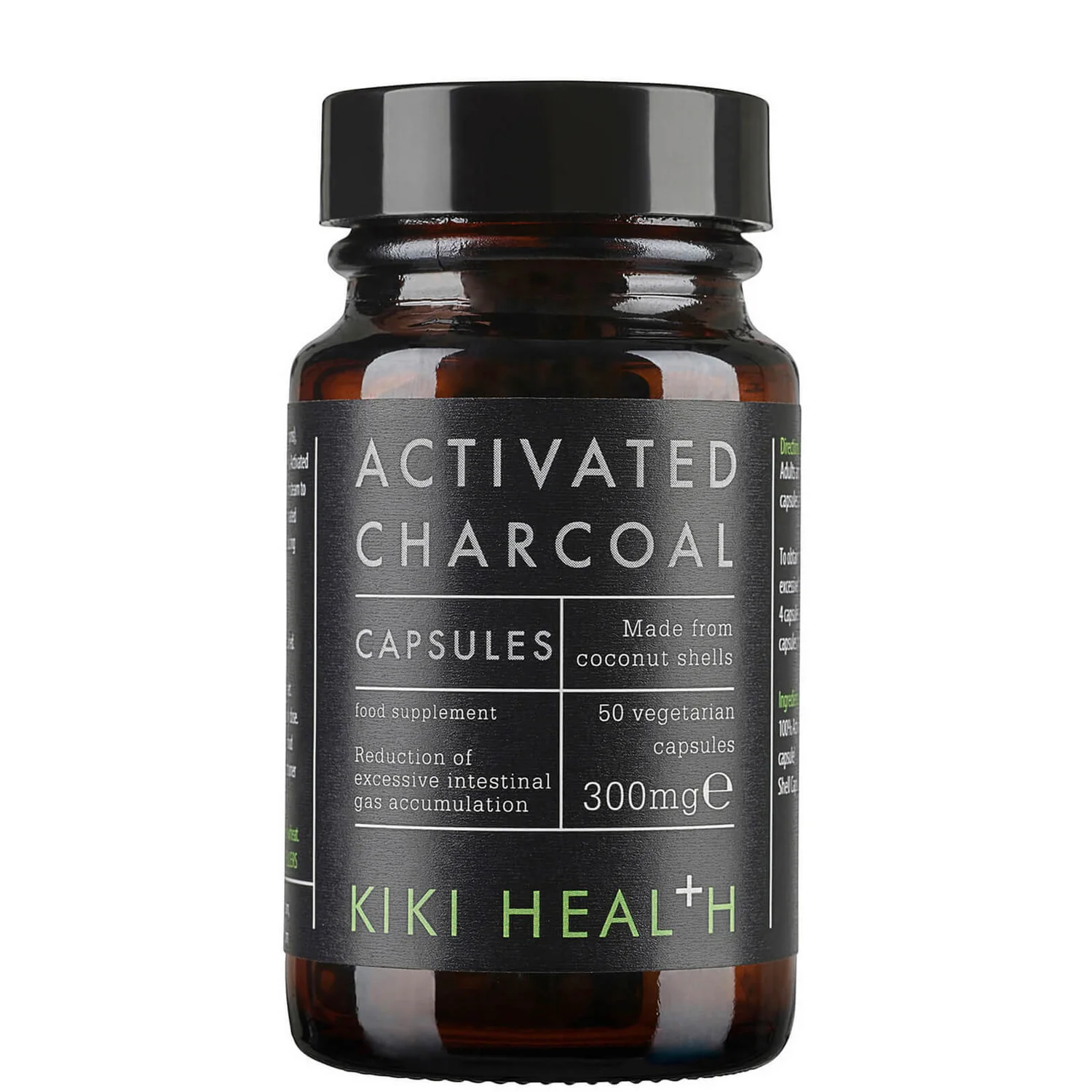 KIKI Health Activated Charcoal - 50 Vegicaps 1 KIKI Health Activated Charcoal - 50 Vegicaps