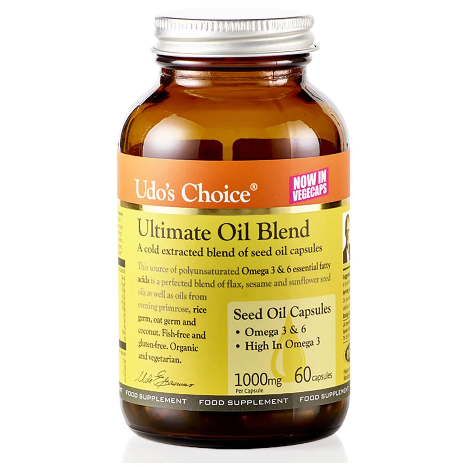 Udo's Choice Ultimate Oil Blend Capsules - 60 Capsules 1 Udo's Choice Ultimate Oil Blend Capsules - 60 Capsules