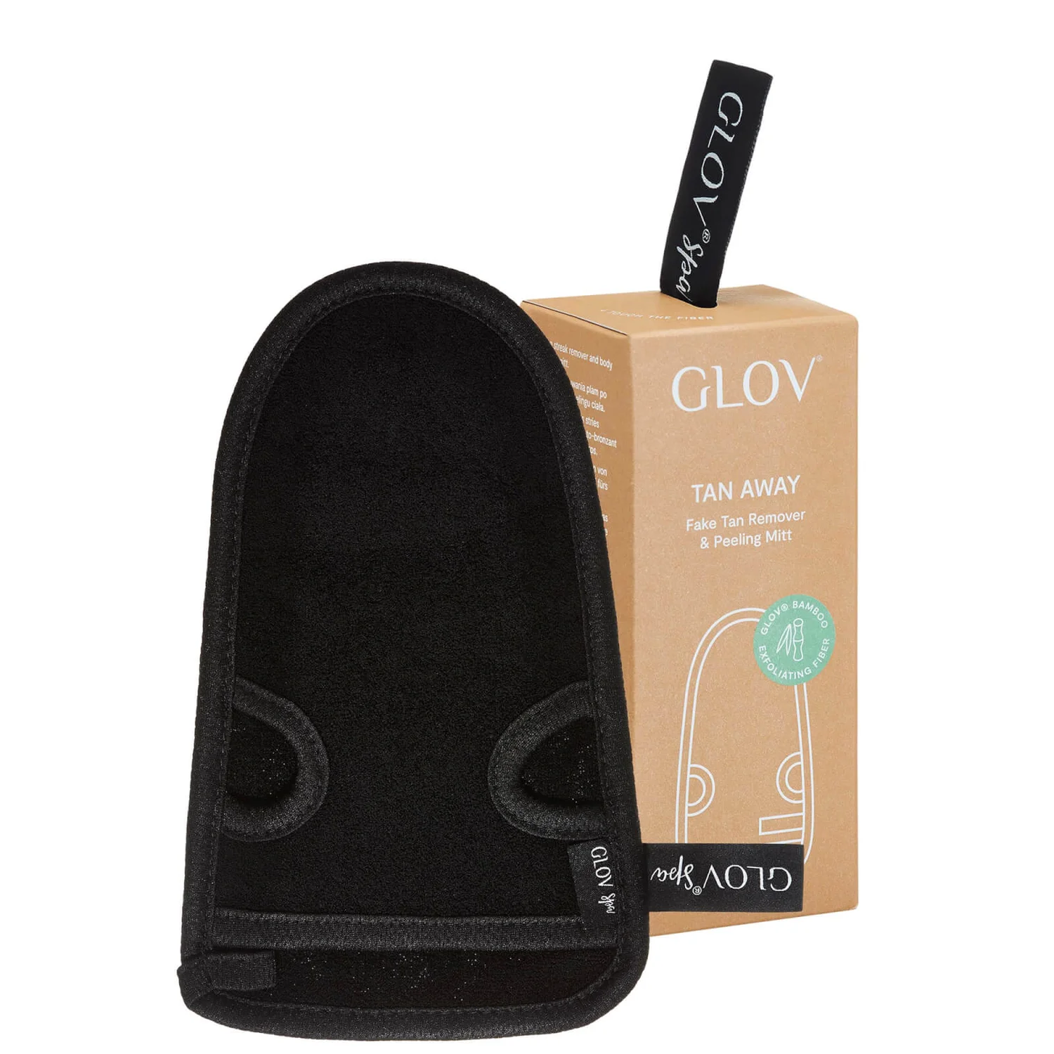 GLOV® Tan Away Fake Tan Remover And Peeling Mitt - Black 1 GLOV® Tan Away Fake Tan Remover And Peeling Mitt - Black