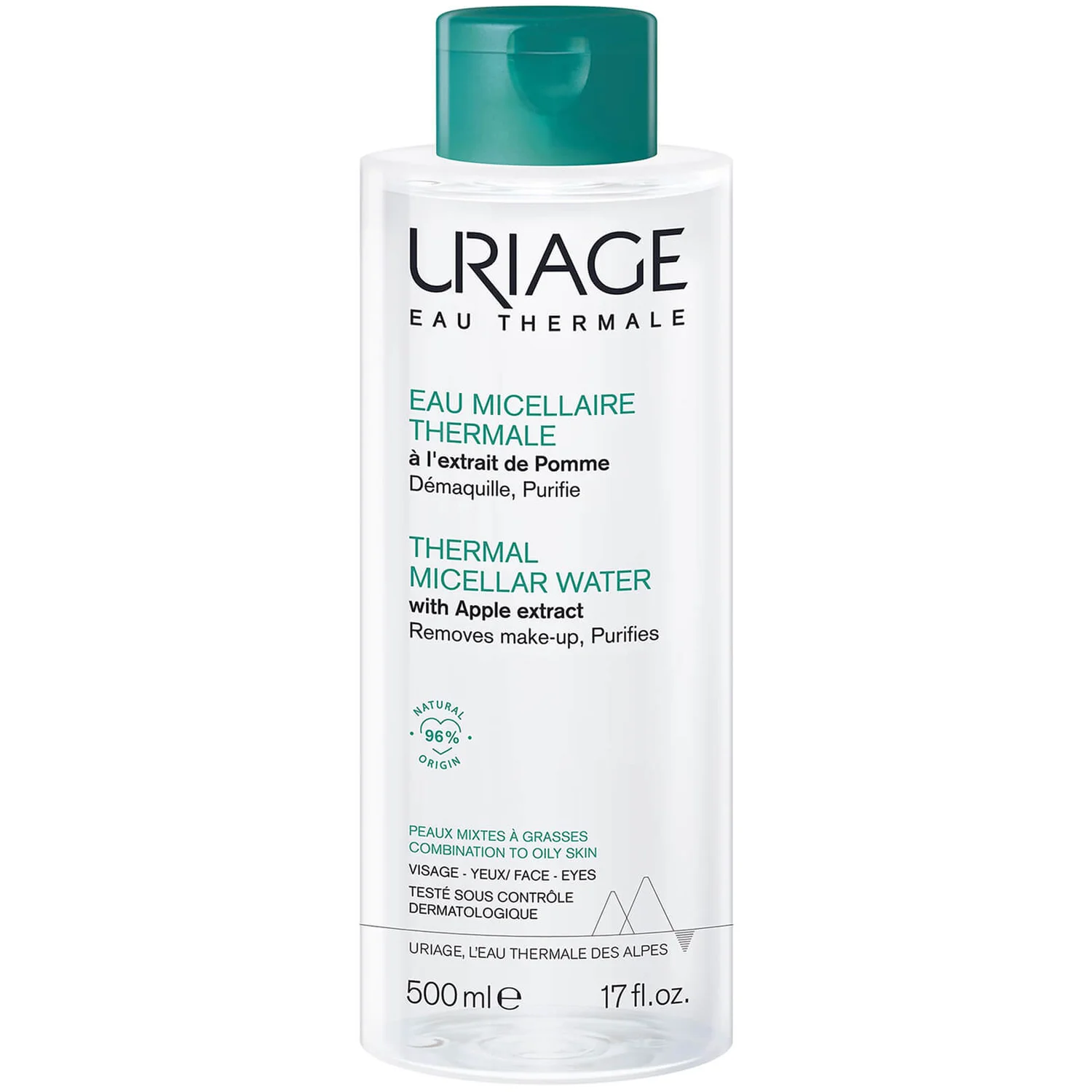 Uriage Thermal Micellar Water For Combination To Oily Skin 500ml 1 Uriage Thermal Micellar Water For Combination To Oily Skin 500ml