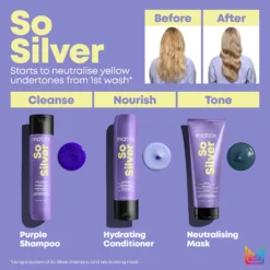 Matrix Total Results So Silver Conditioner For Blonde, Silver & Grey Hair 300ml -Skincare Store 12202413 5965090834523810