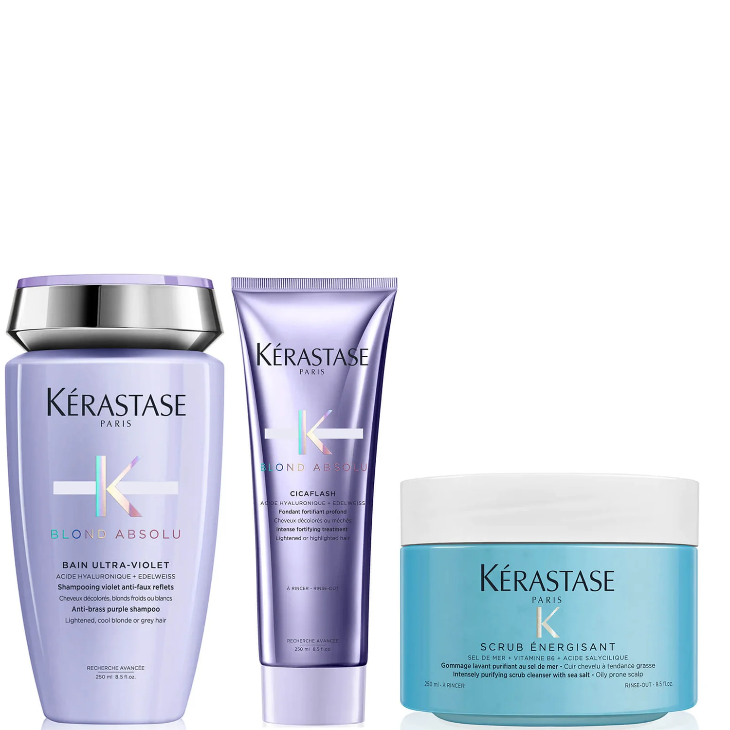 Kérastase Blond Absolu And Energising Scrub Trio 250ml 1 Kérastase Blond Absolu And Energising Scrub Trio 250ml