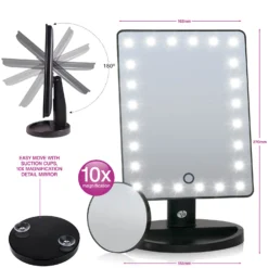 Rio 24 LED Touch Dimmable Makeup Mirror 13 Rio 24 LED Touch Dimmable Makeup Mirror -Skincare Store 12260156 5574779237687690