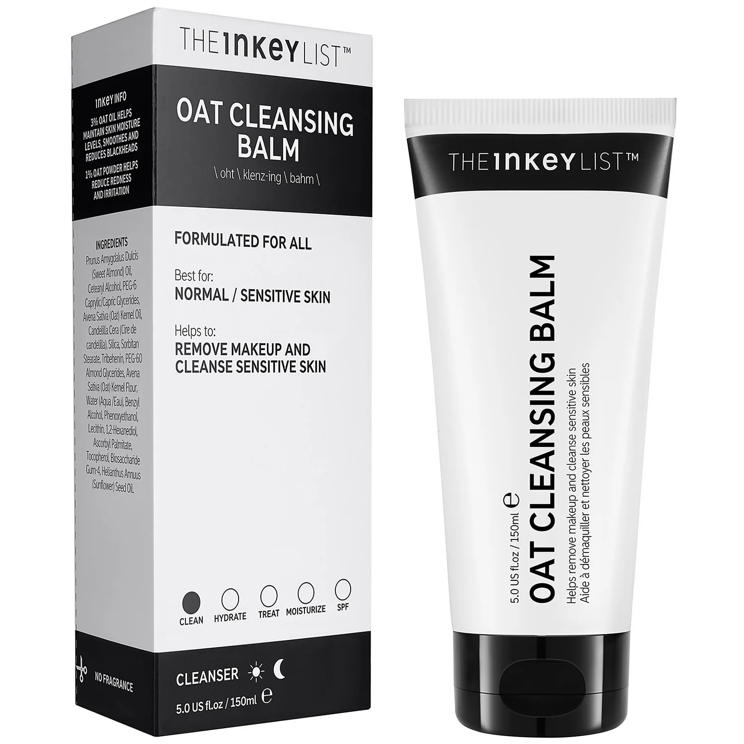 The INKEY List Oat Cleansing Balm 150ml 2 The INKEY List Oat Cleansing Balm 150ml - Image 2